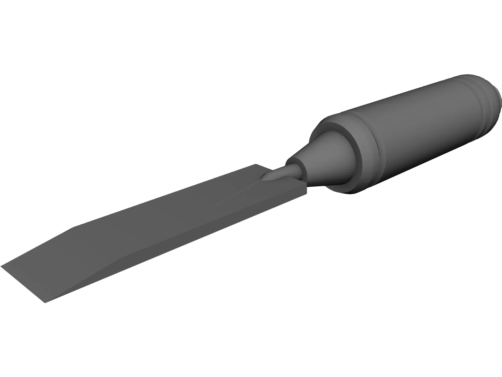 Chisel Tool 3D Model main preview