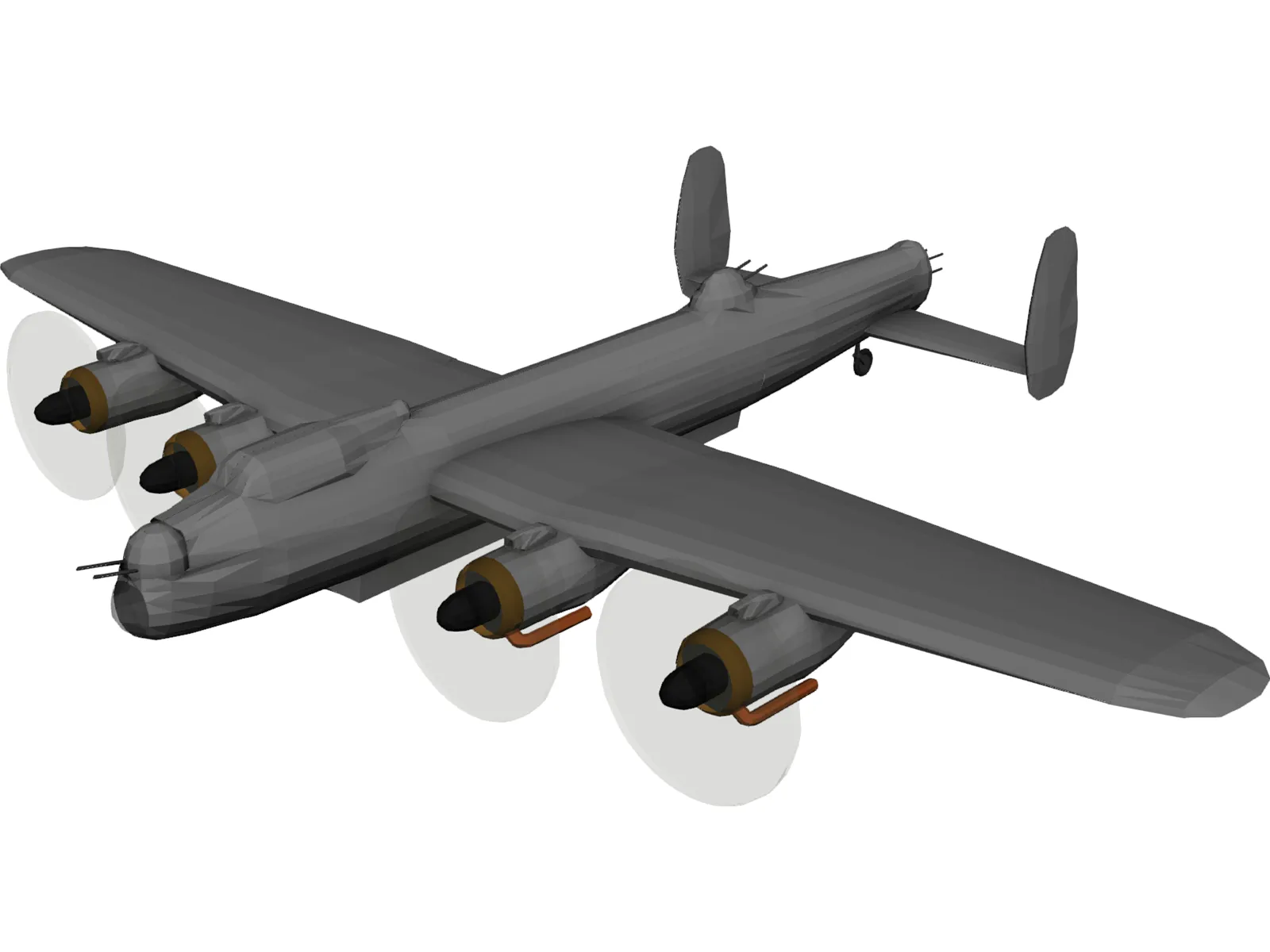 Avro Lancaster 3D Model main preview