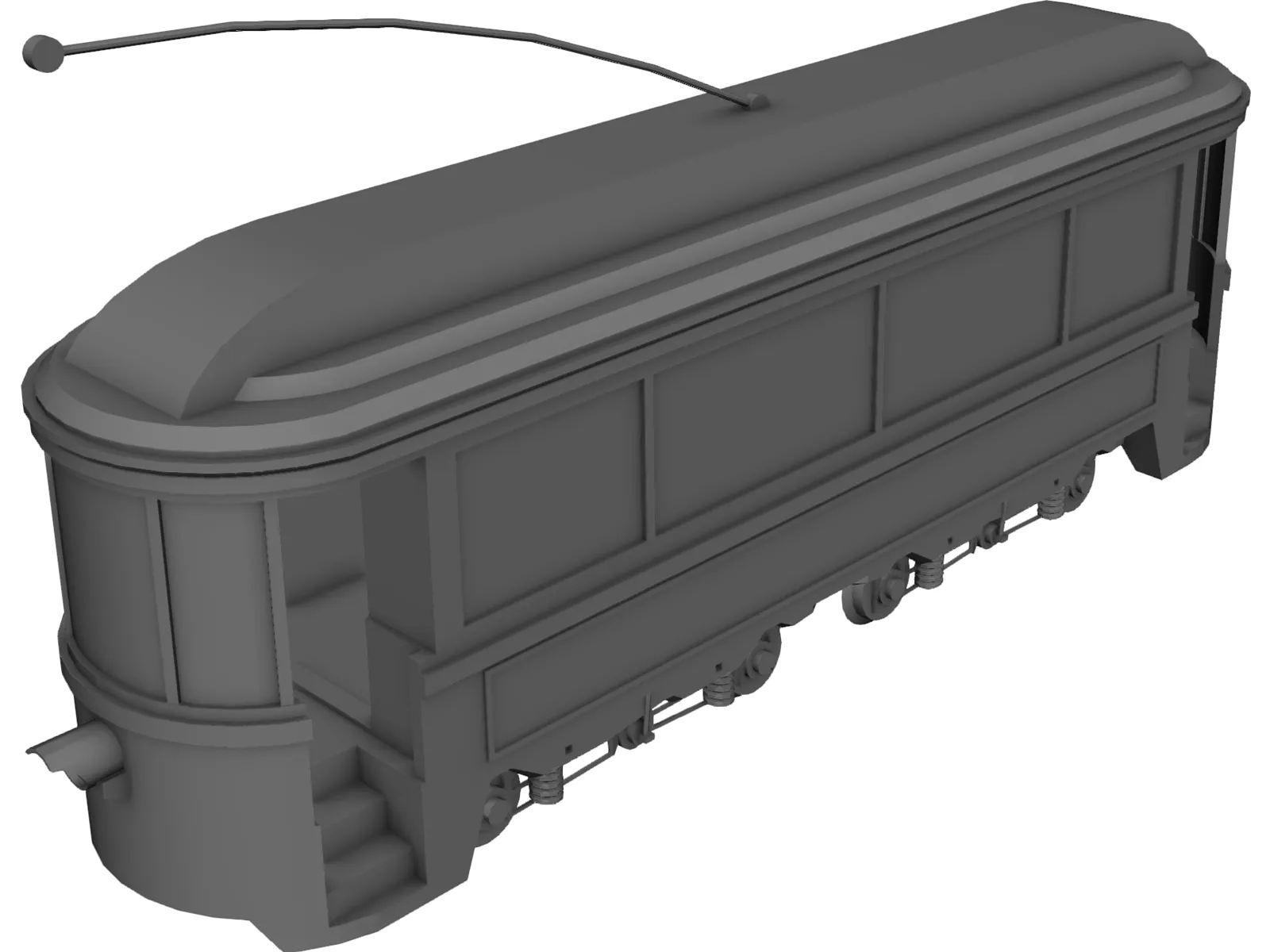 Trolley 3D Model main preview
