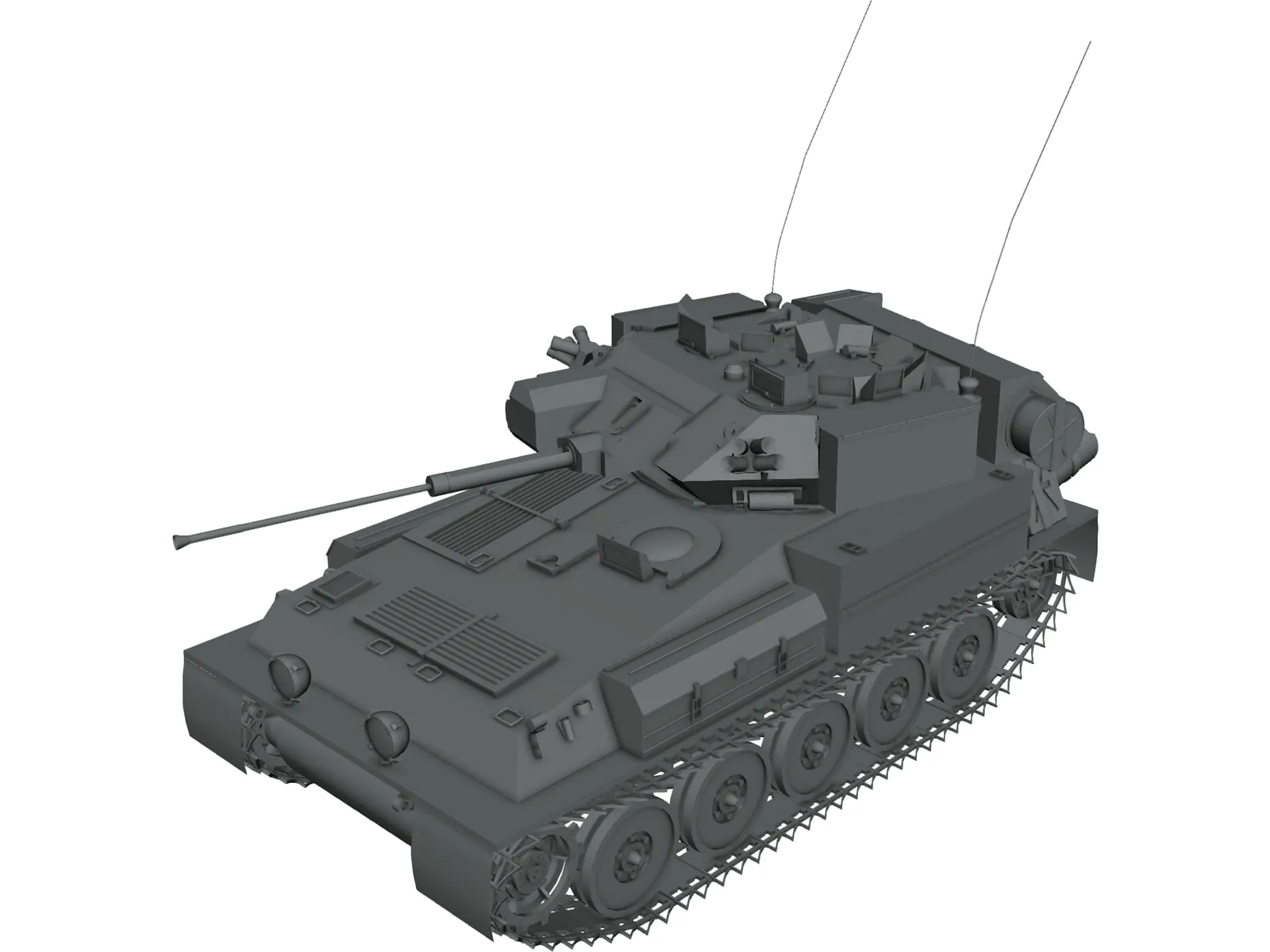 Scimitar 3D Model main preview