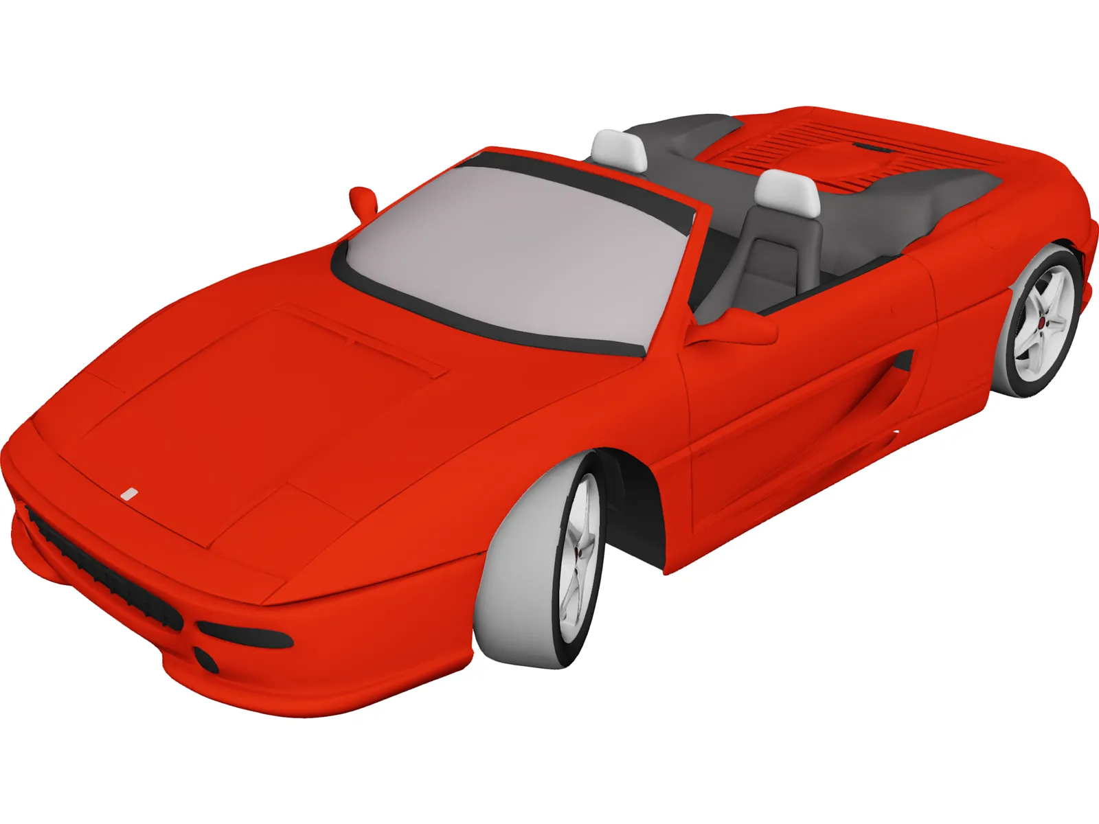 Ferrari F355 Spyder (1996) 3D Model main preview