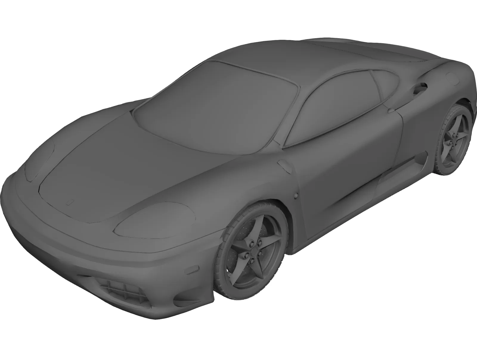 Ferrari 360 Modena (1999) 3D Model main preview
