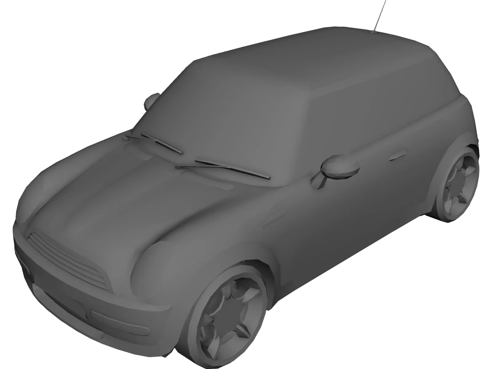 Mini Cooper (2000) 3D Model main preview