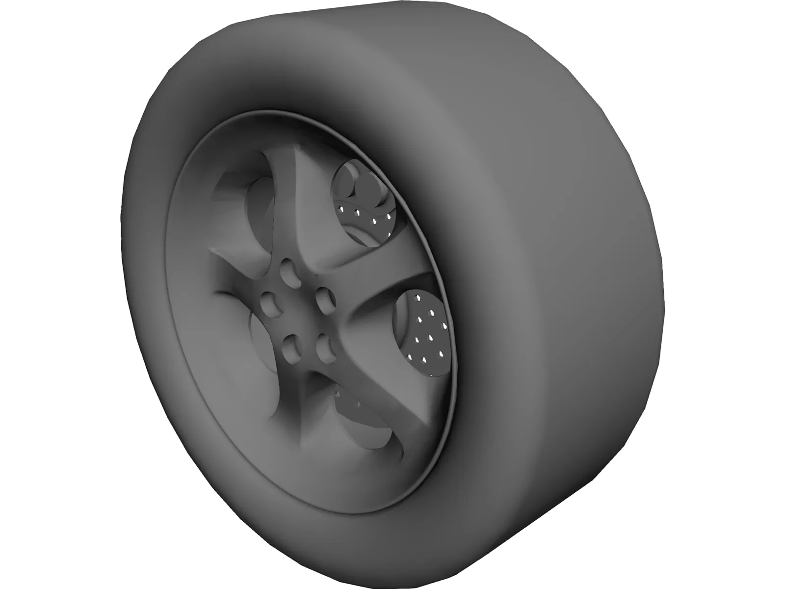 Wheel Racing [+Caliper] 3D Model main preview