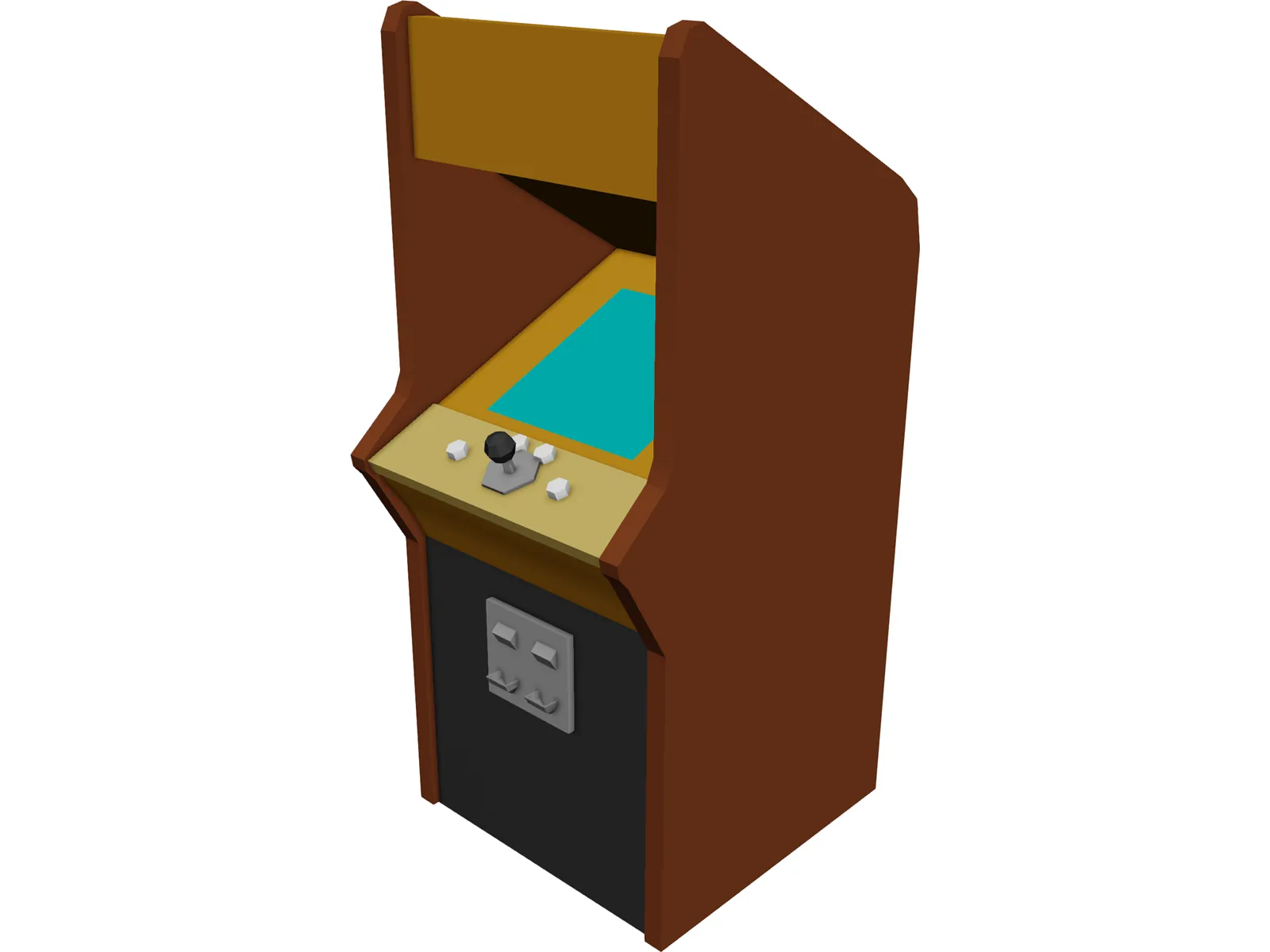 Arcade Game 3D Model main preview