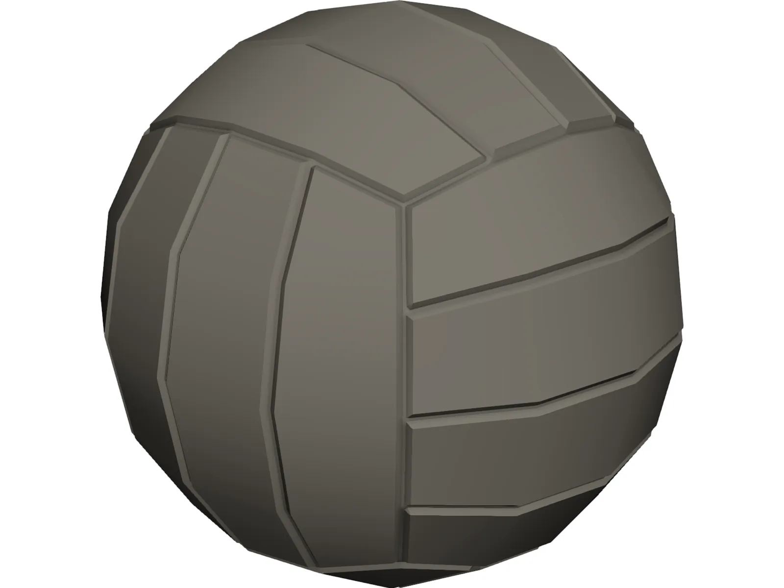 Volleyball 3D Model main preview