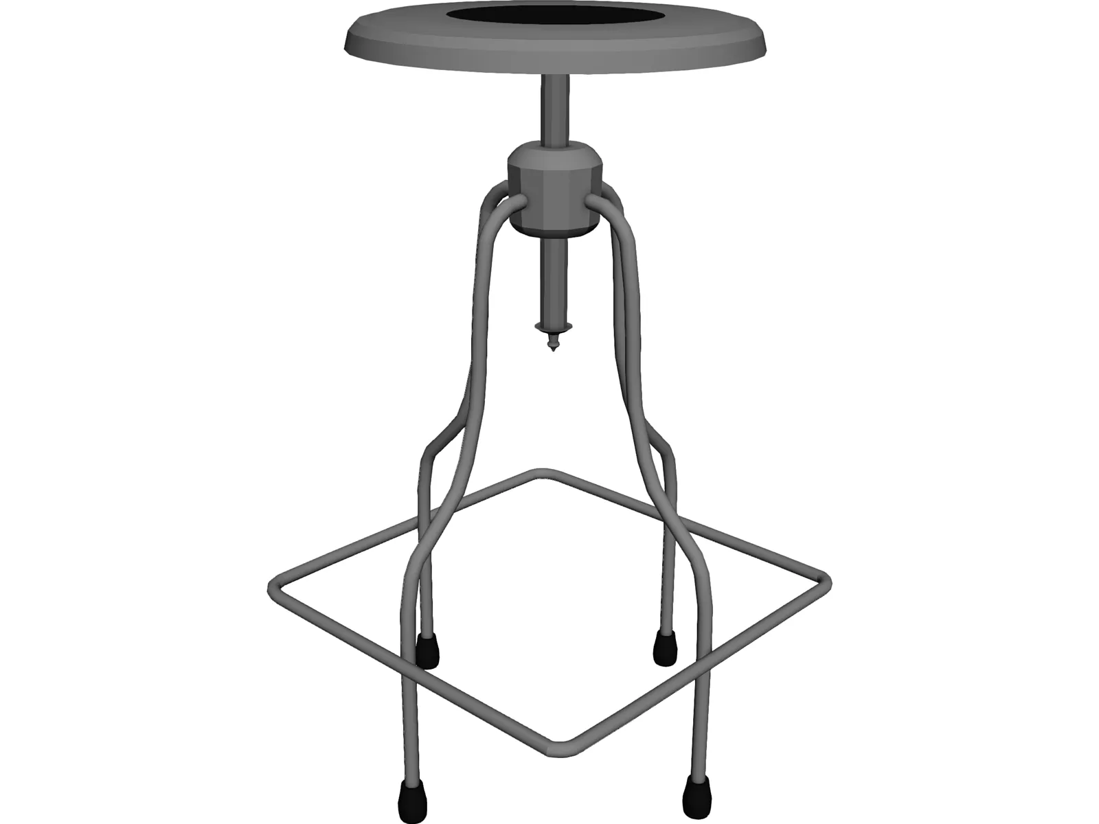 Precision Stool 3D Model main preview