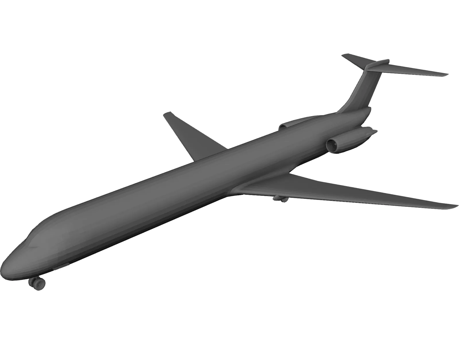 McDonnell Douglas MD-80 3D Model main preview