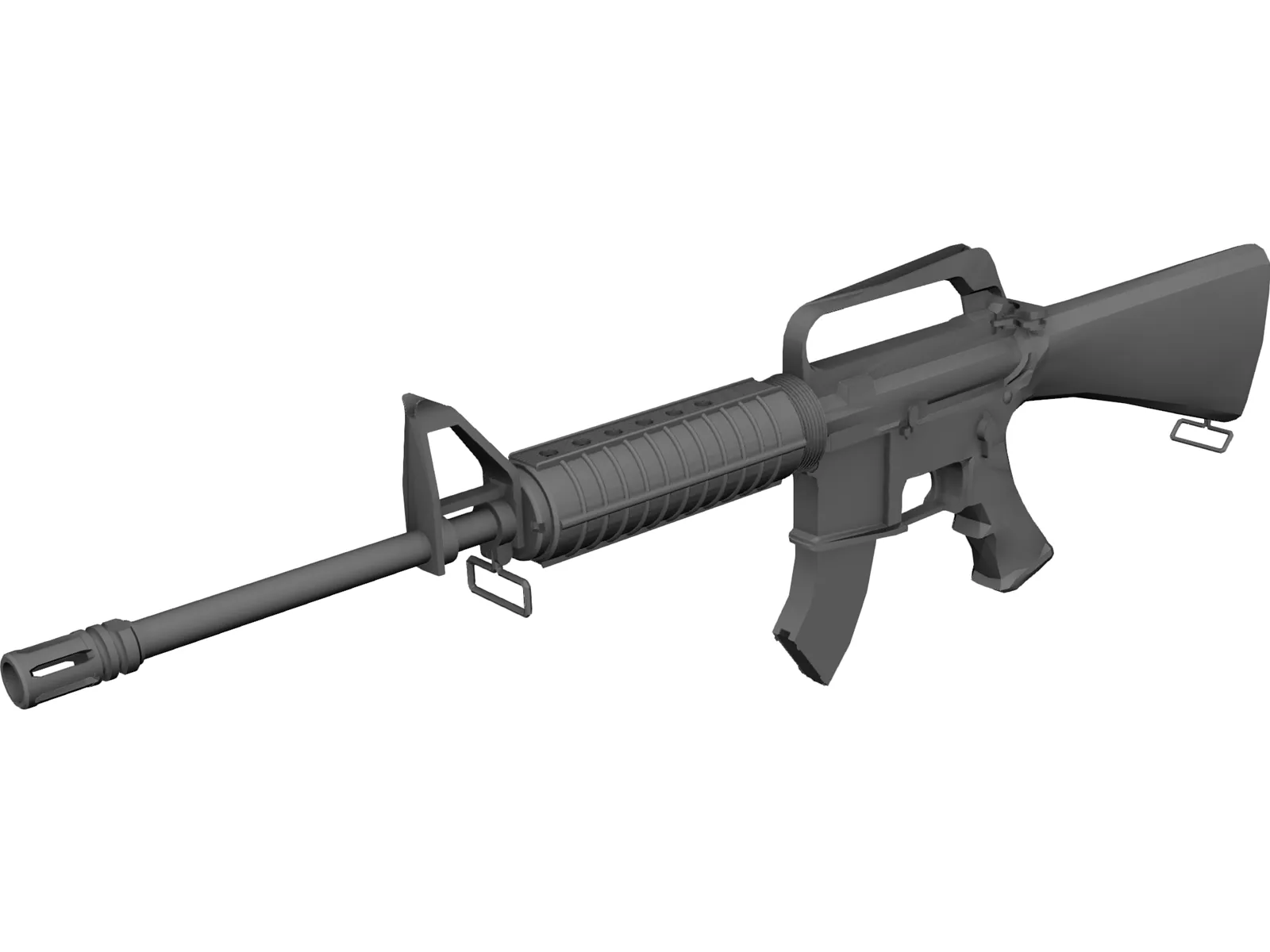 M-16 A2 Rifle 3D Model main preview