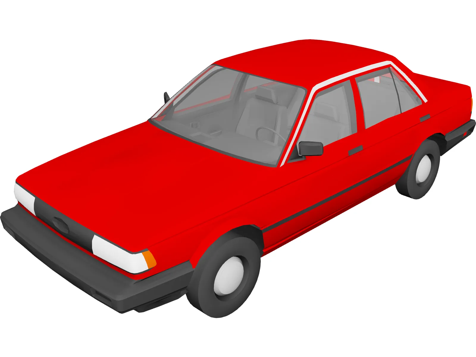 Nissan Sentra [+Interior] (1989) 3D Model main preview
