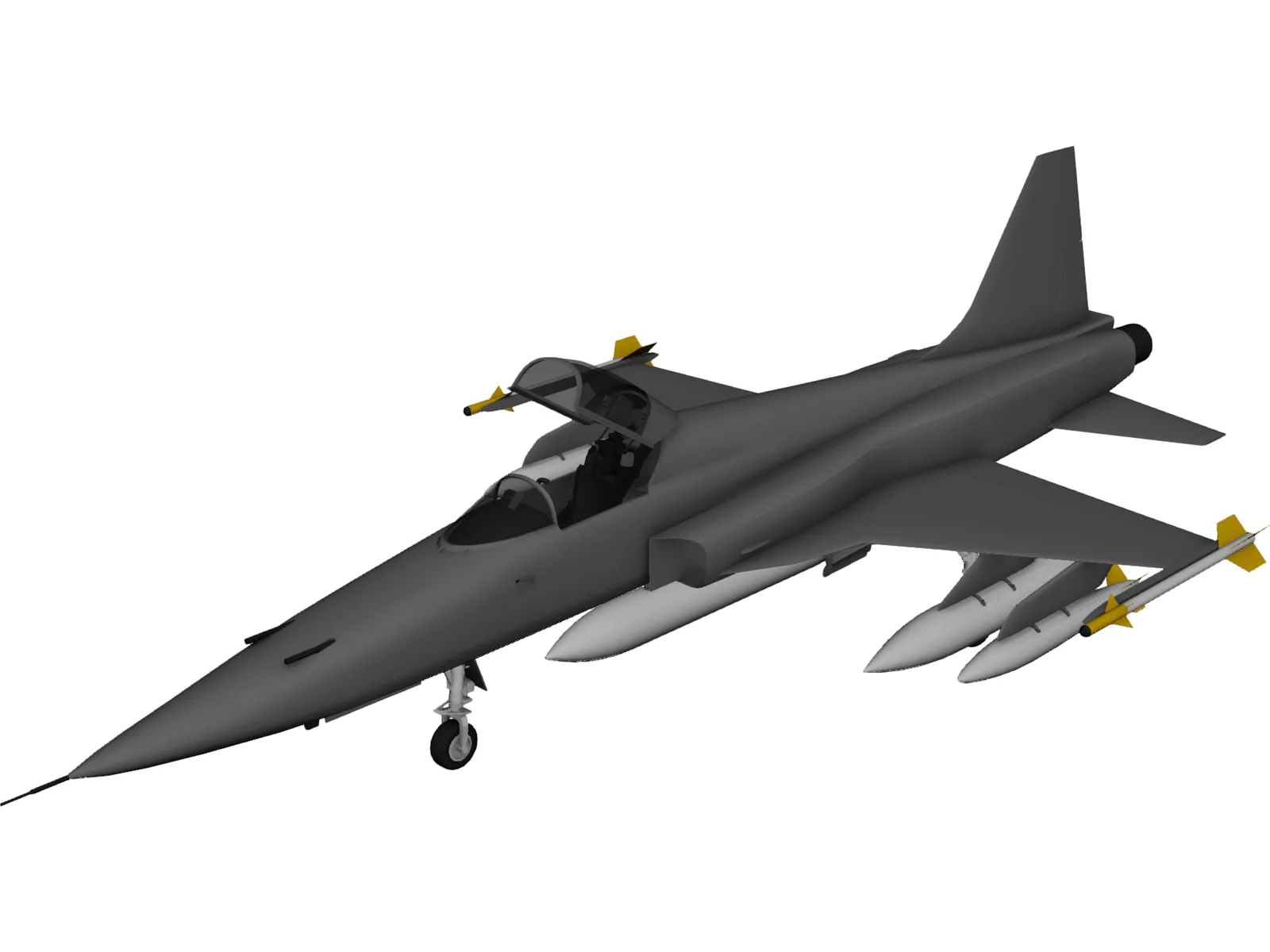 F-5E 3D Model main preview