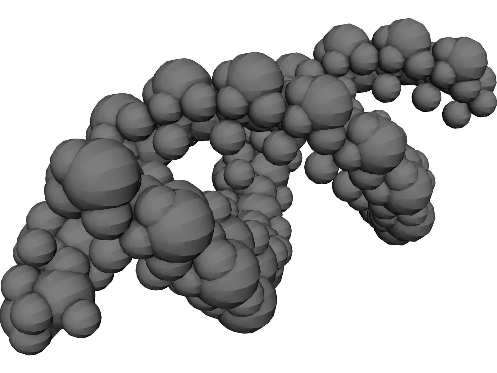 DNA Strand 3D Model main preview