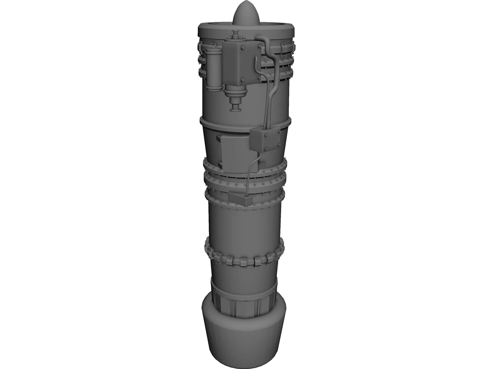 Jet Engine 3D Model main preview