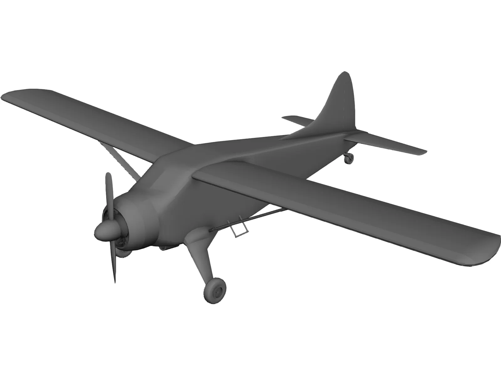 de Havilland Canada DHC-2 Beaver 3D Model main preview