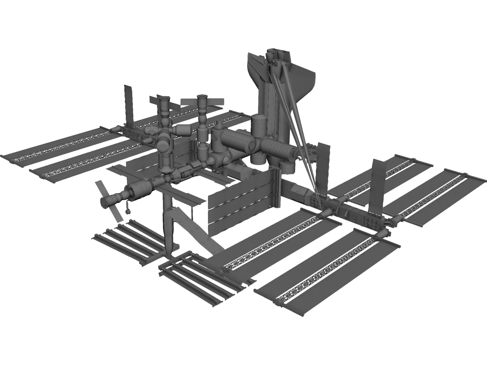 International Space Station 3D Model main preview