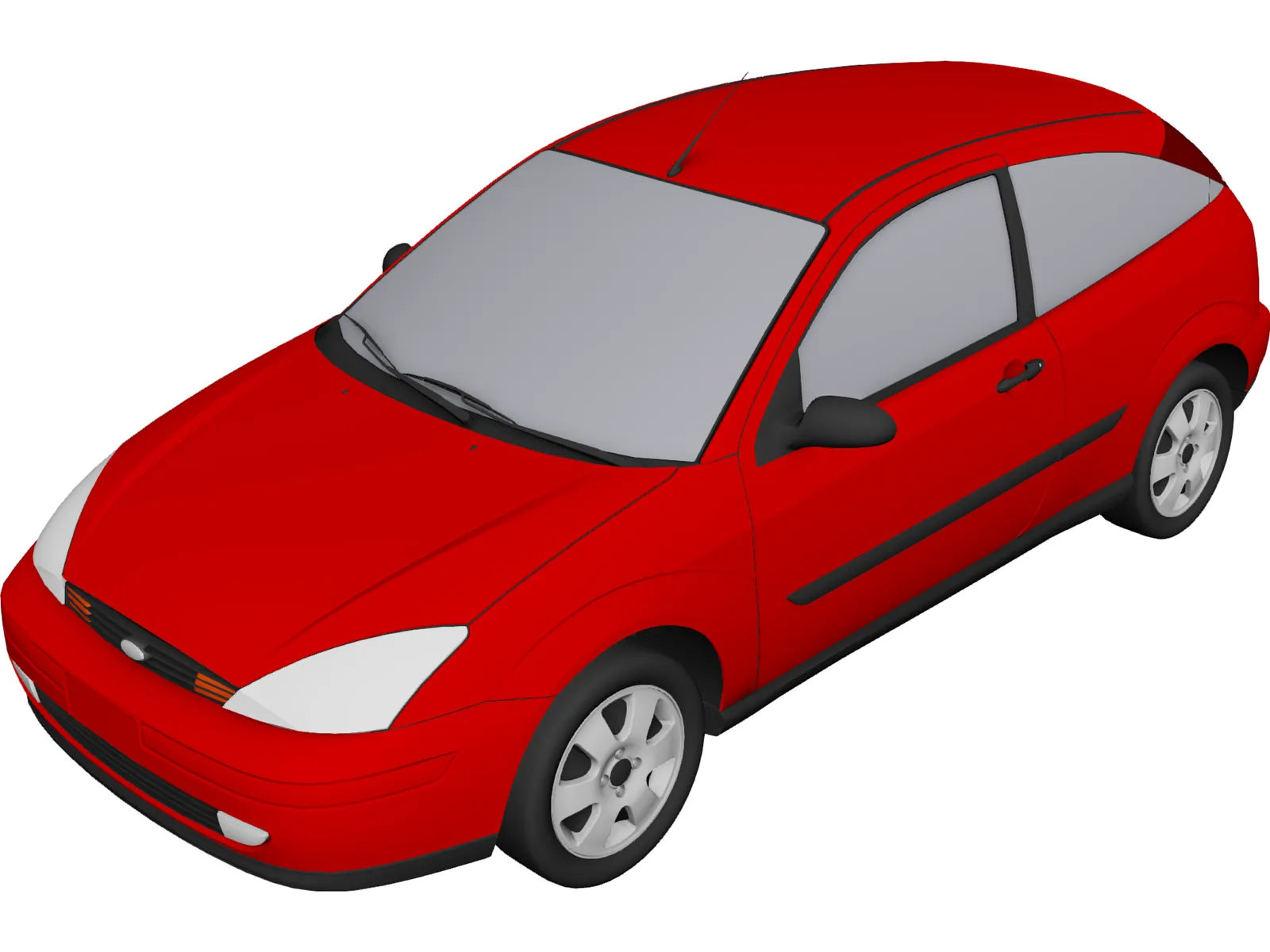 Ford Focus (2000) 3D Model main preview