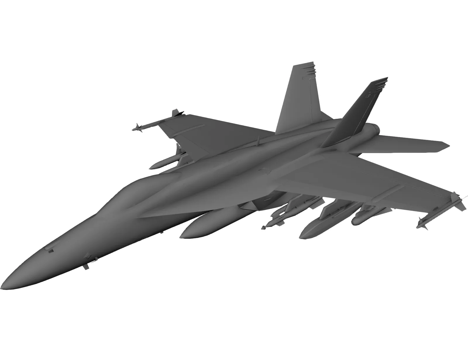 F-18E 3D Model main preview