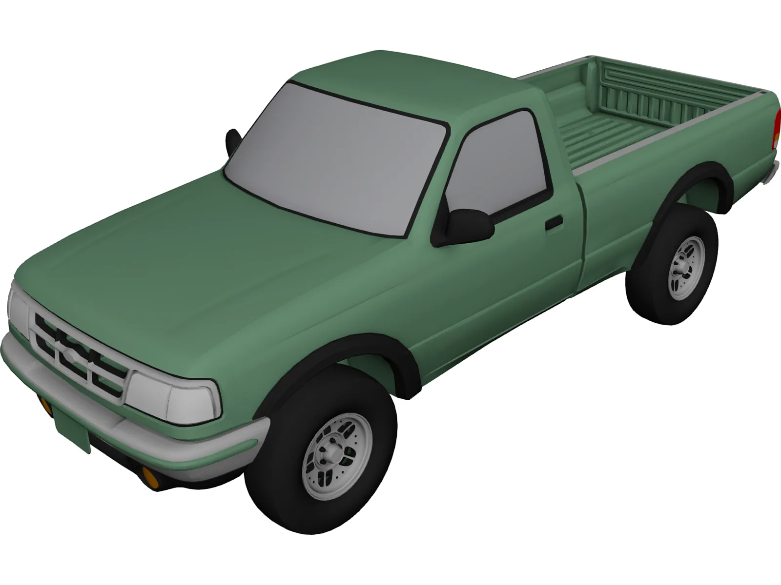 Ford Ranger XLT Pickup 4x4 (1994) 3D Model main preview