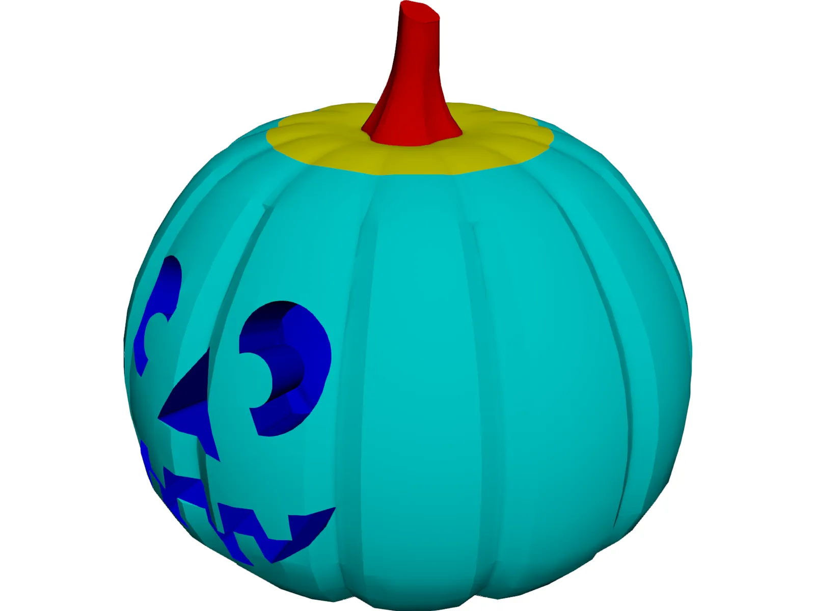 Jack-o-Lantern 3D Model main preview