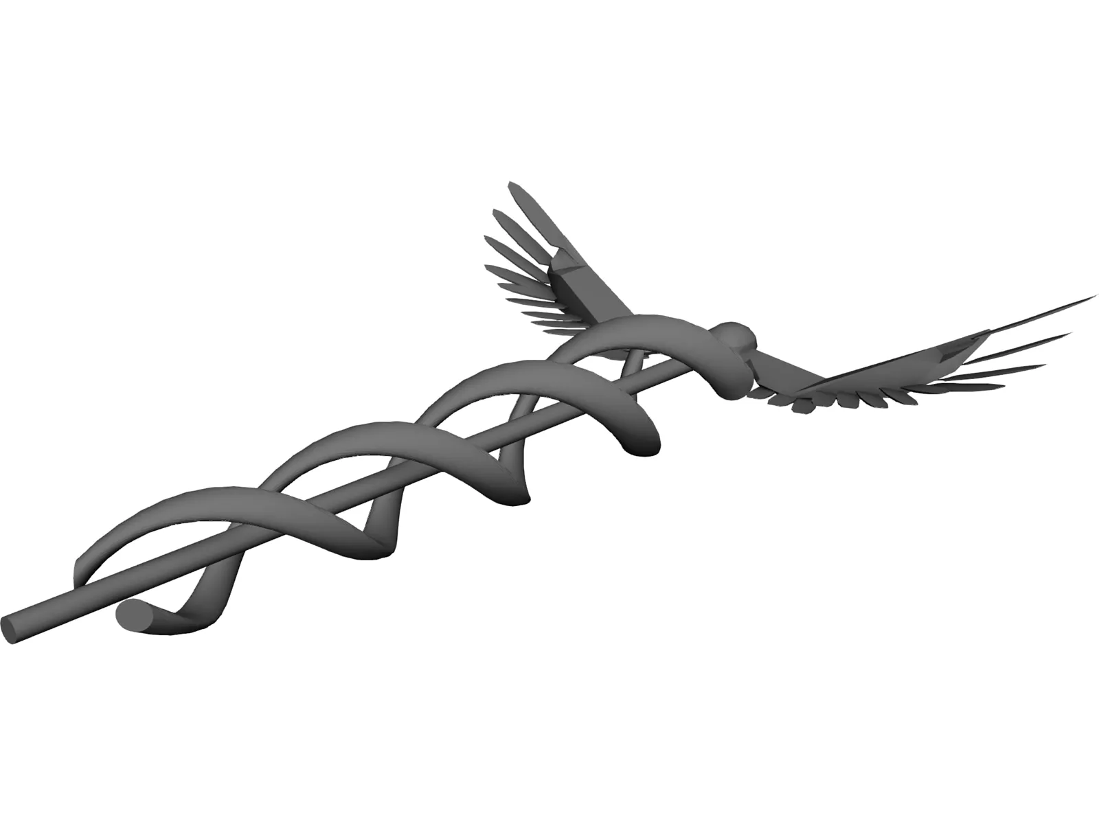 Caduceus 3D Model main preview