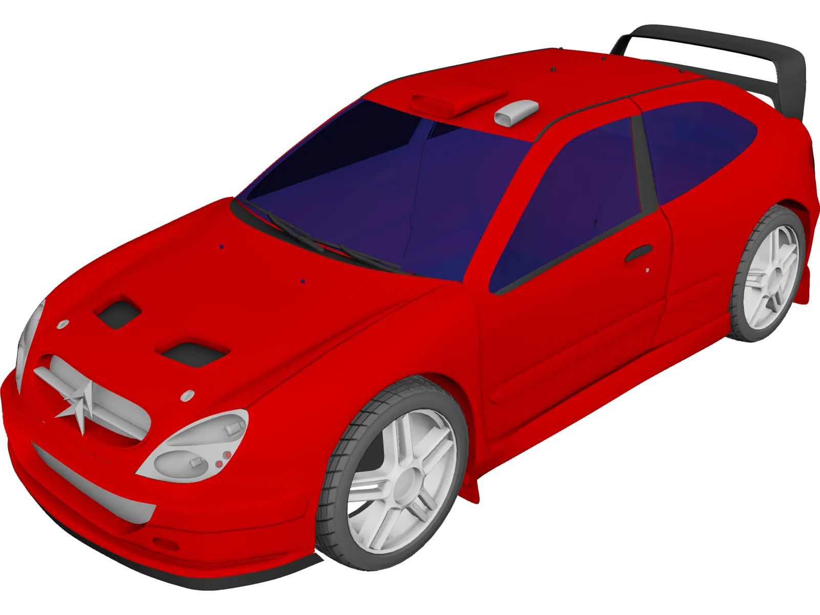 Citroen Xsara Coupe Rally Car 3D Model main preview