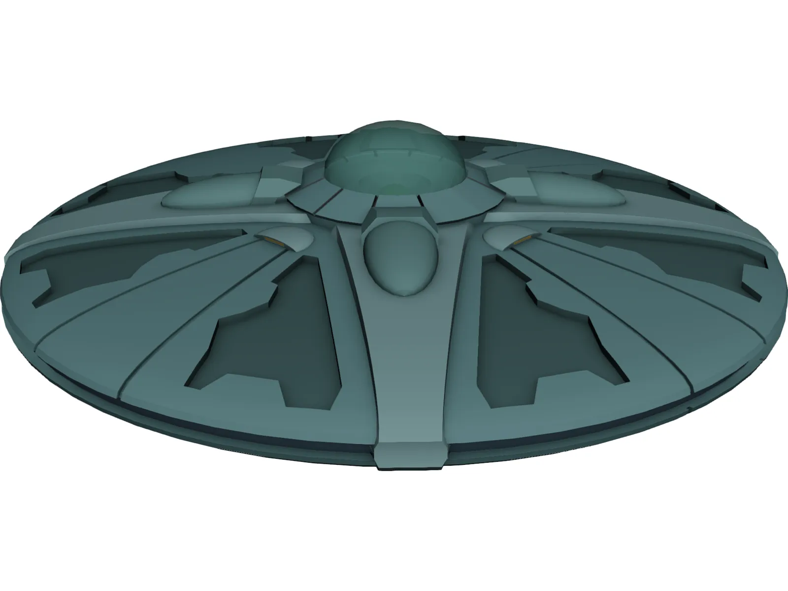 UFO Invader 3D Model main preview