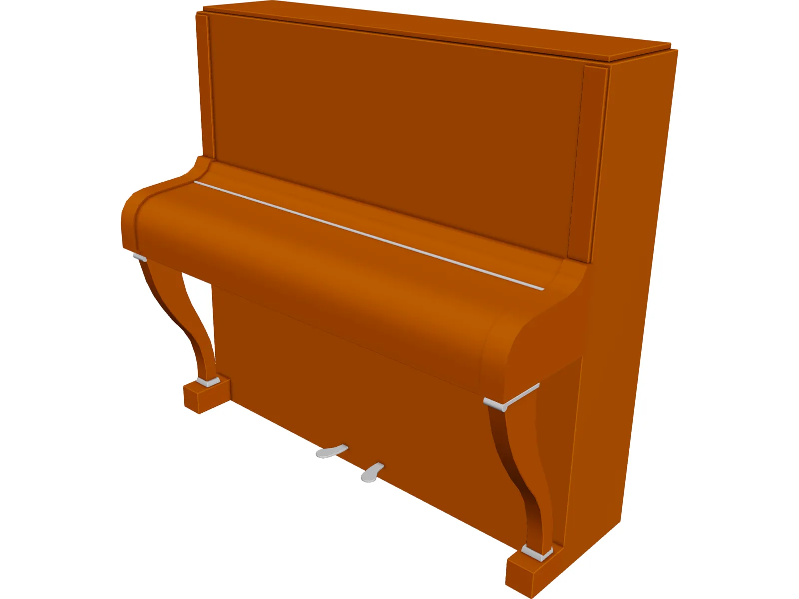 Piano 3D Model main preview