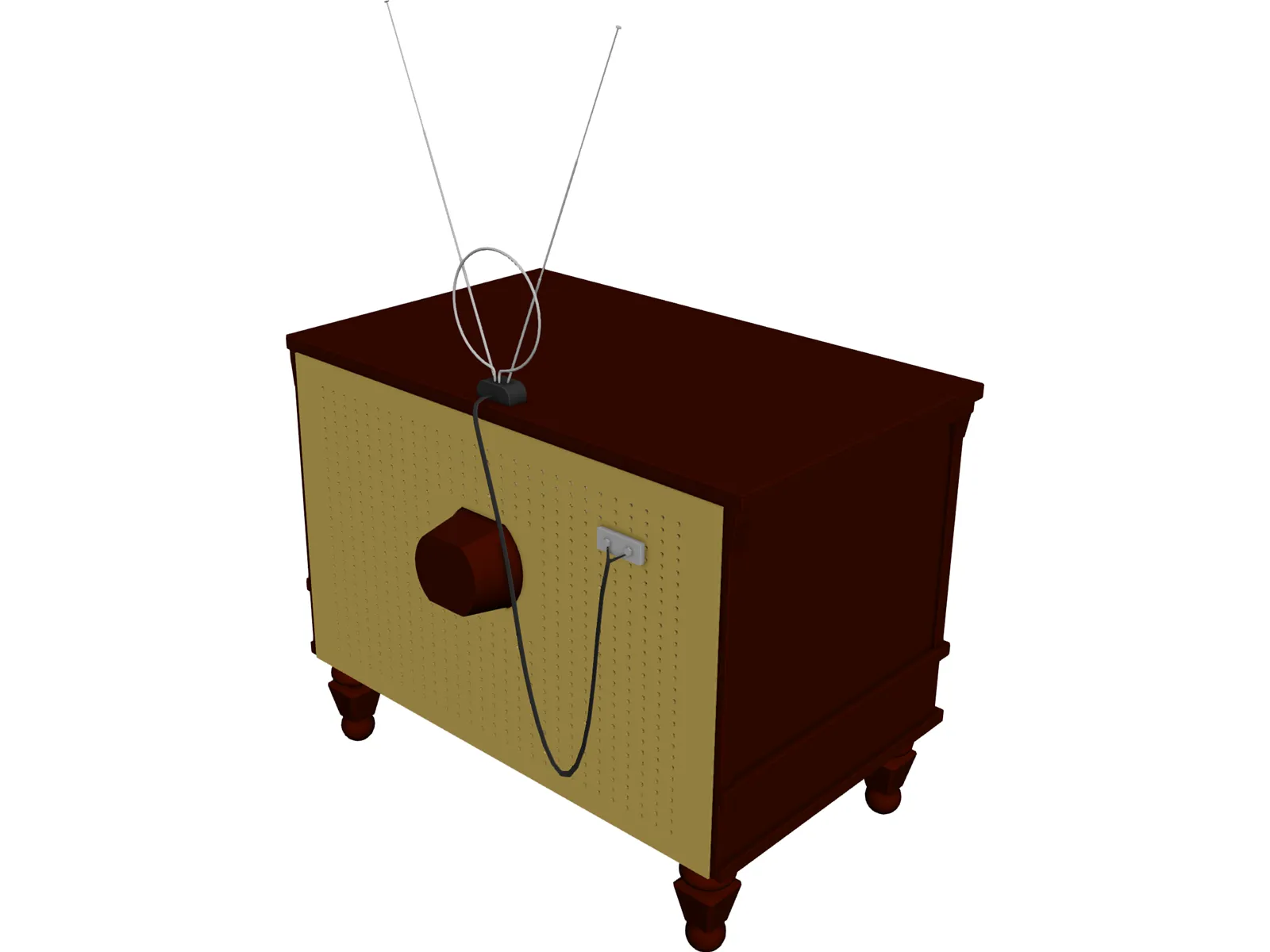 Television 3D Model main preview