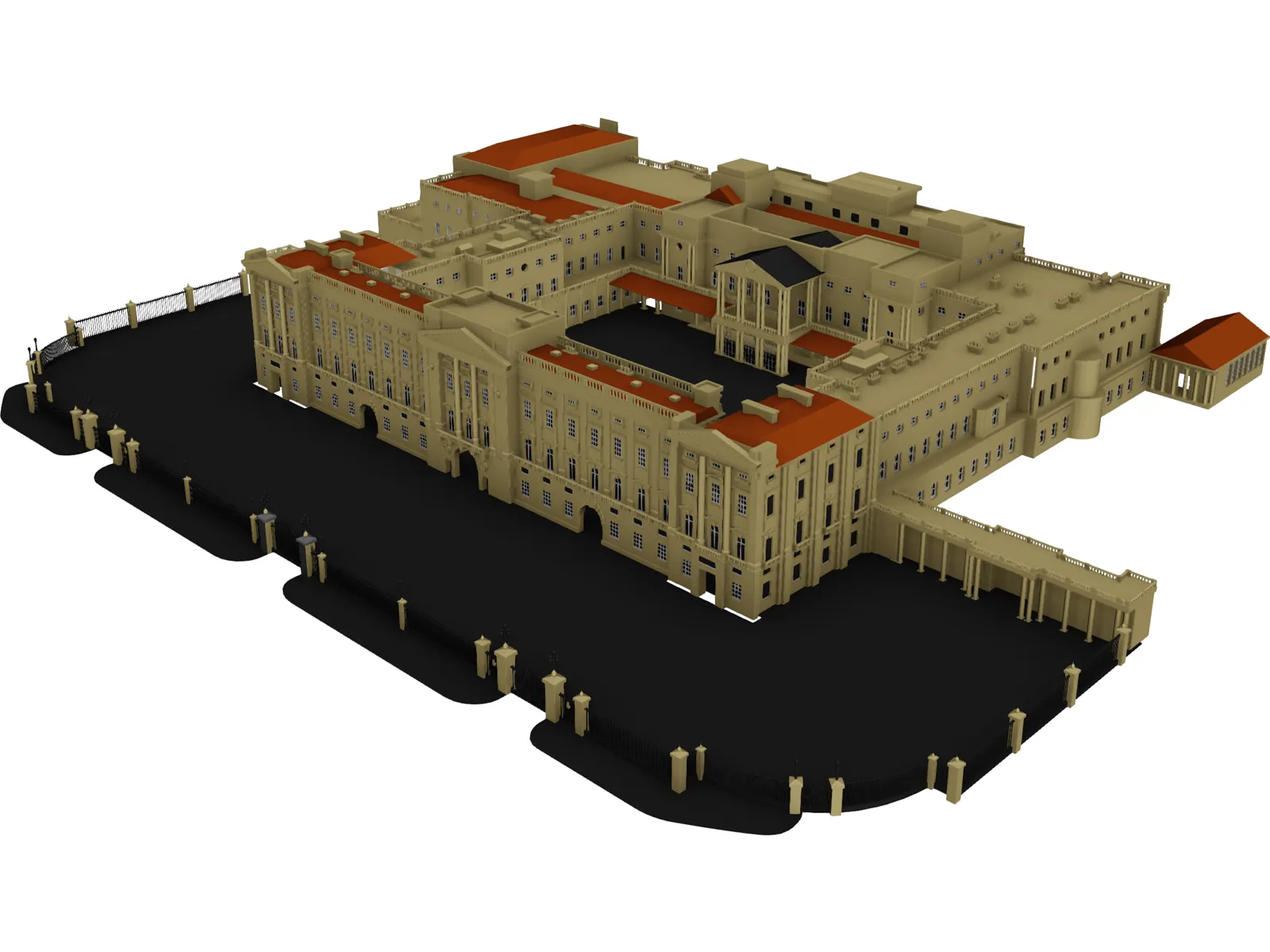 Palace Buckingham 3D Model main preview