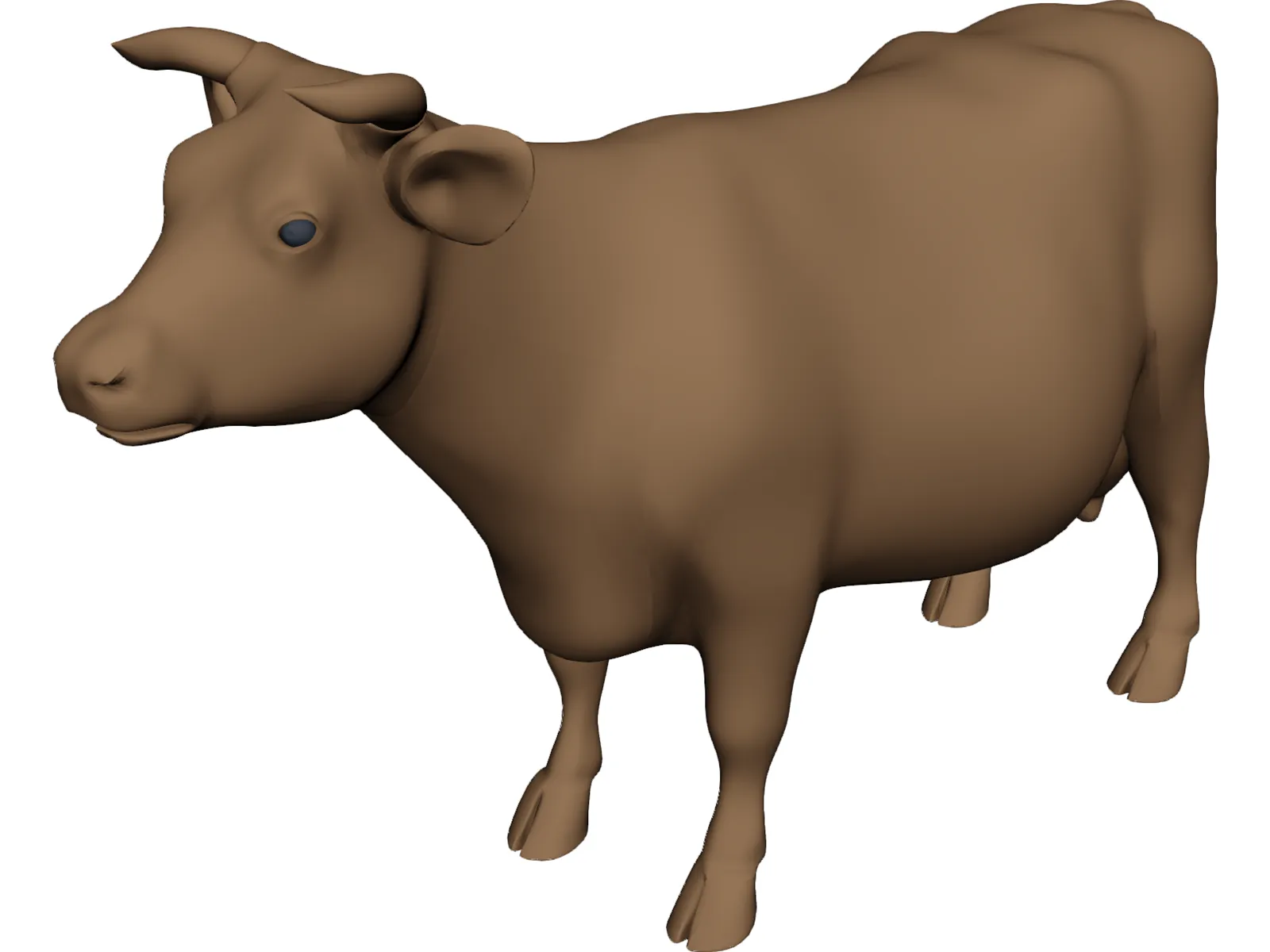 Young Cow 3D Model main preview