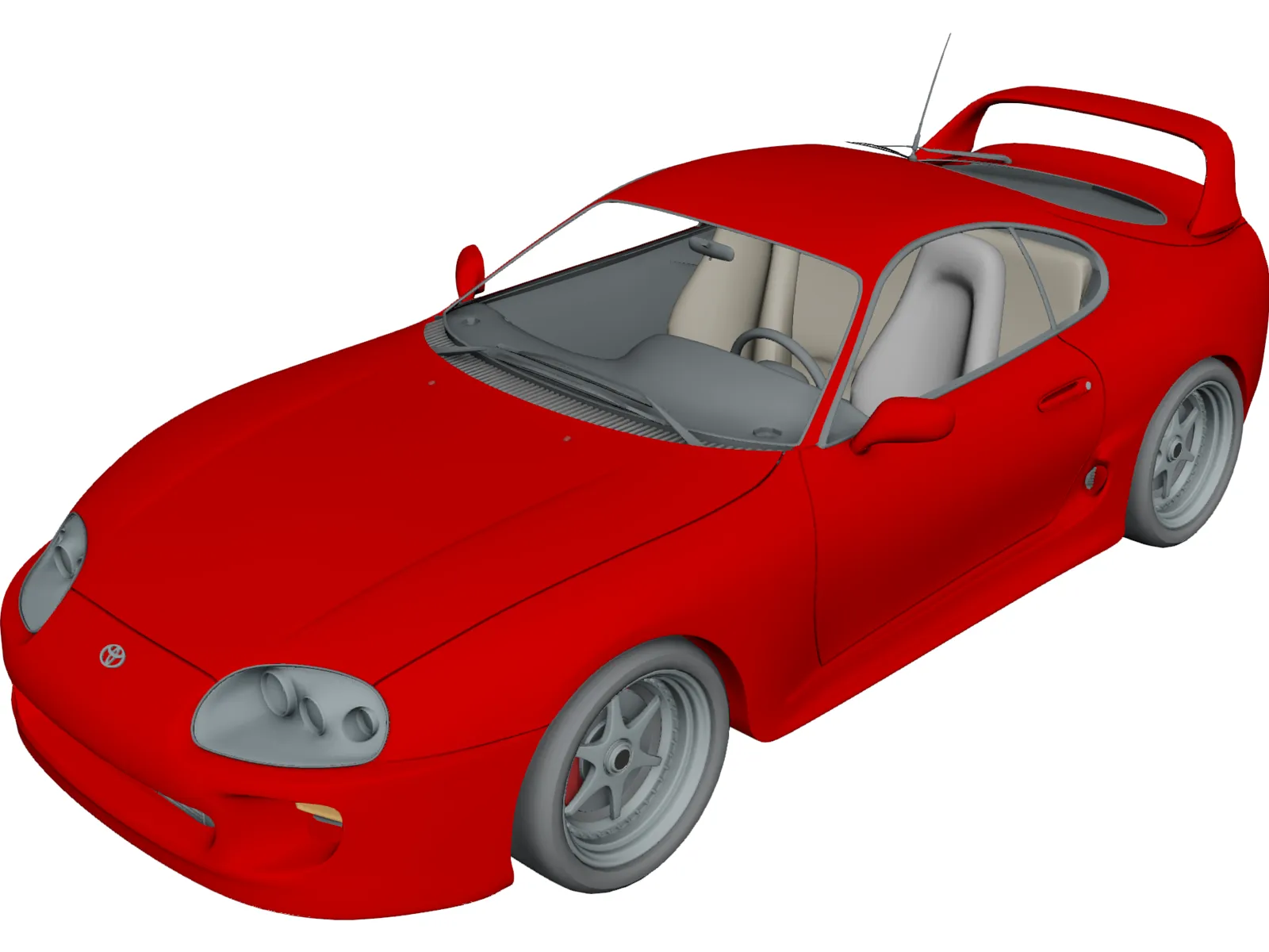 Toyota Supra 3D Model main preview