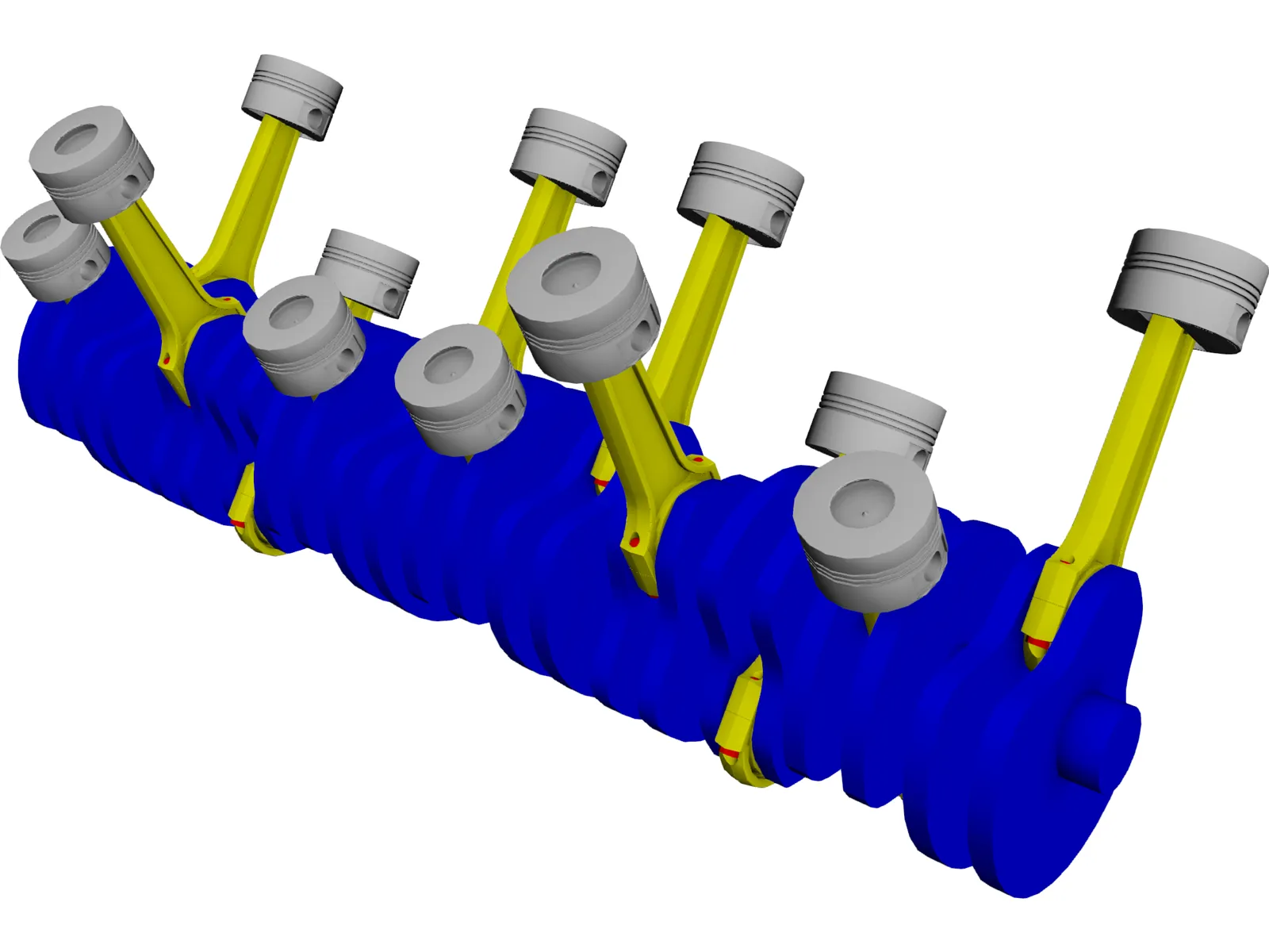V12 Engine 3D Model main preview