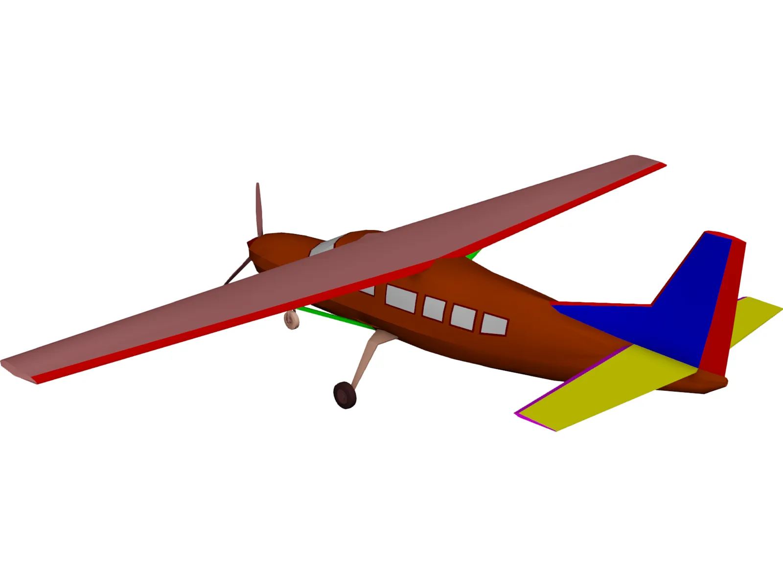 Cessna Caravan 3D Model main preview