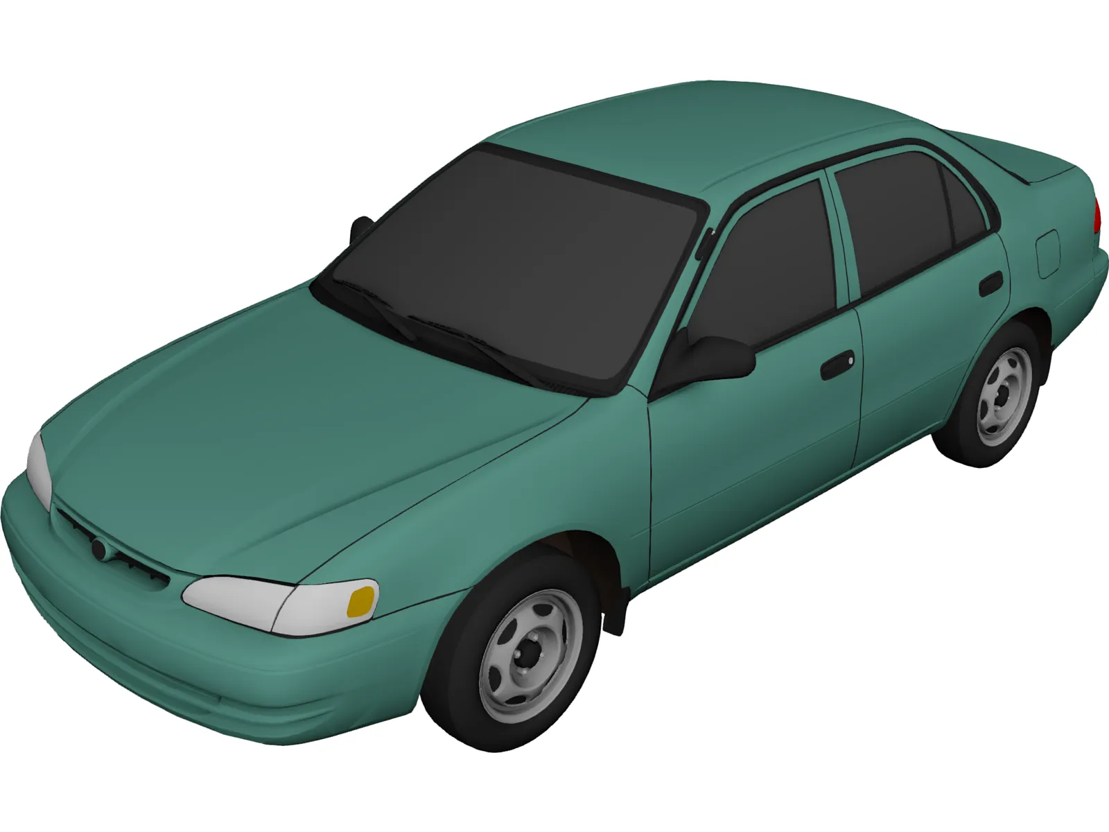 Toyota Corolla (1999) 3D Model main preview