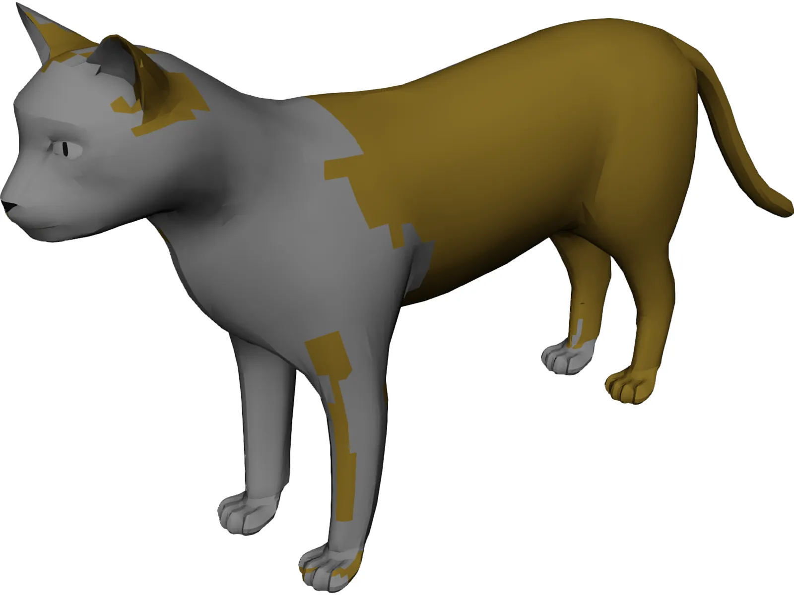 Cat 3D Model main preview