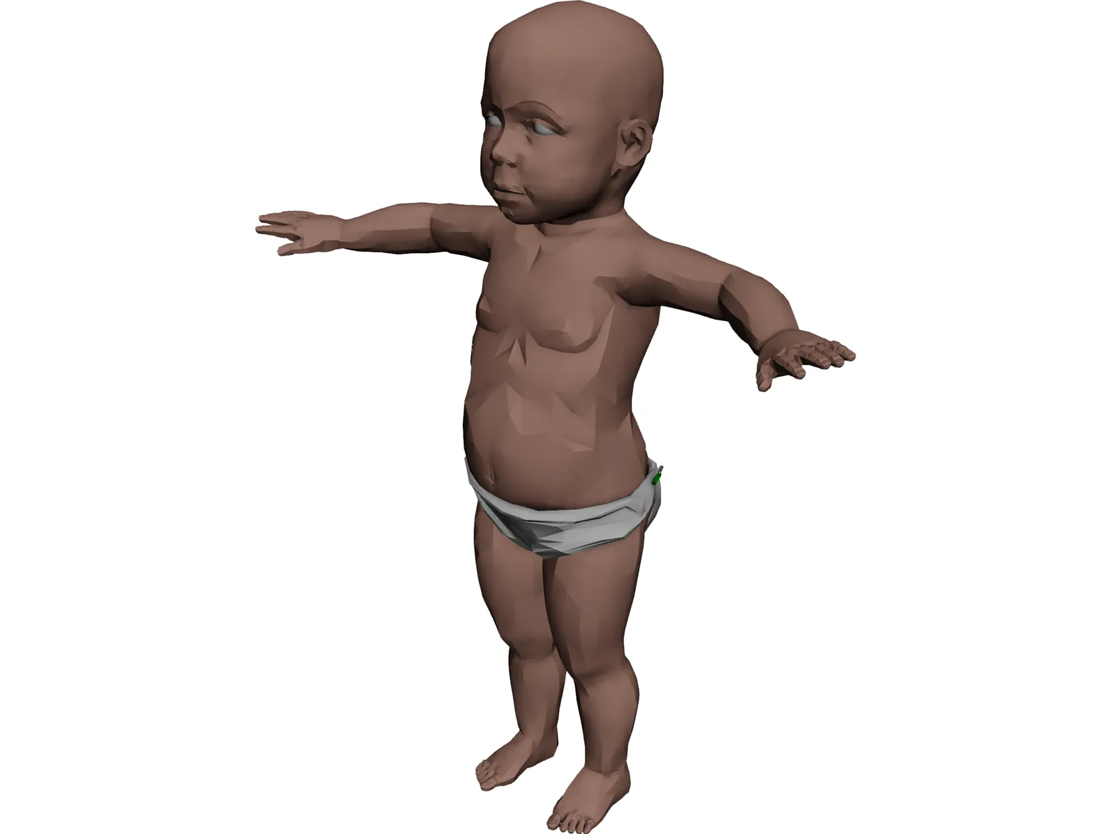 Toddler 3D Model main preview