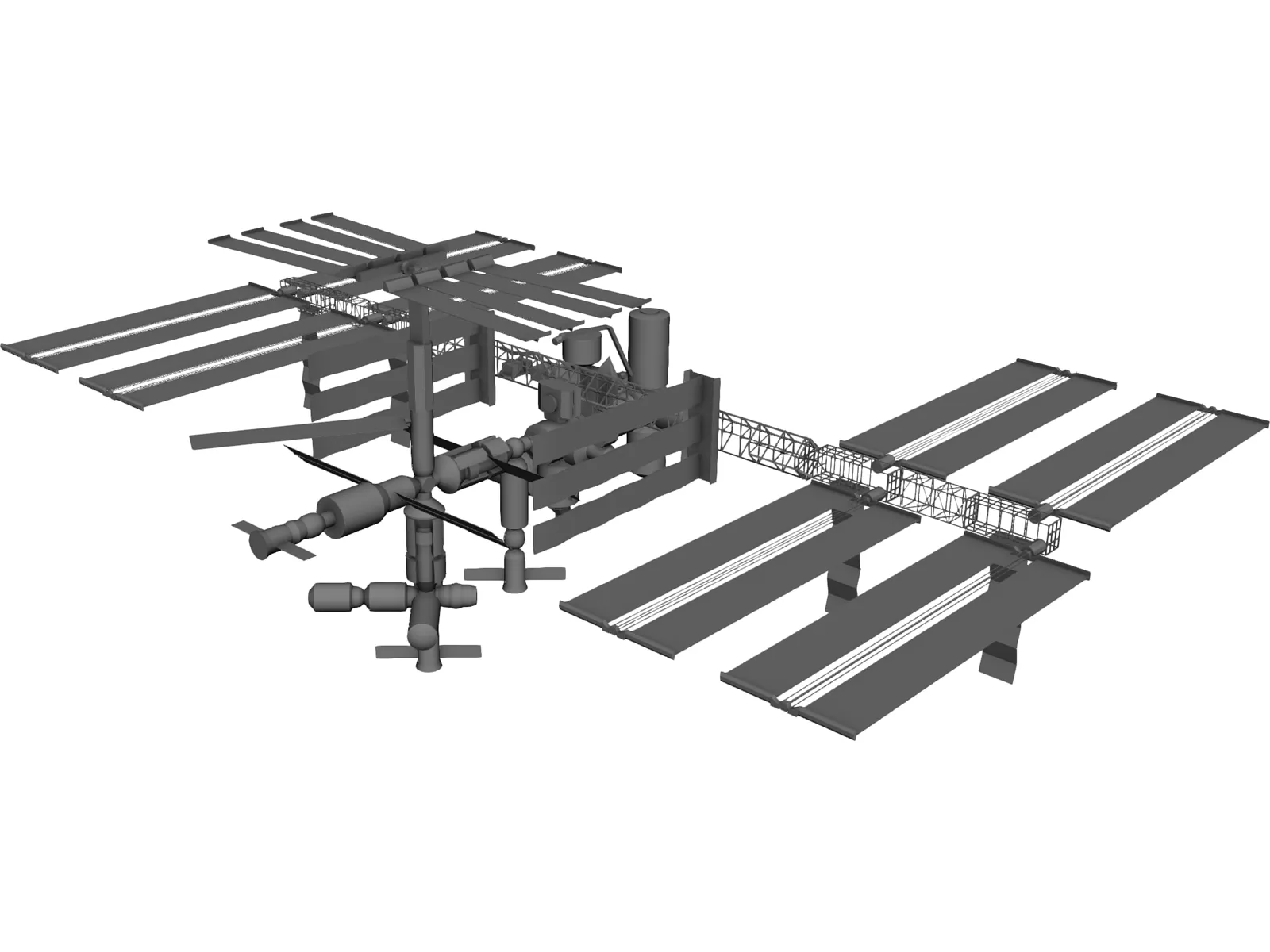 International Space Station 3D Model main preview