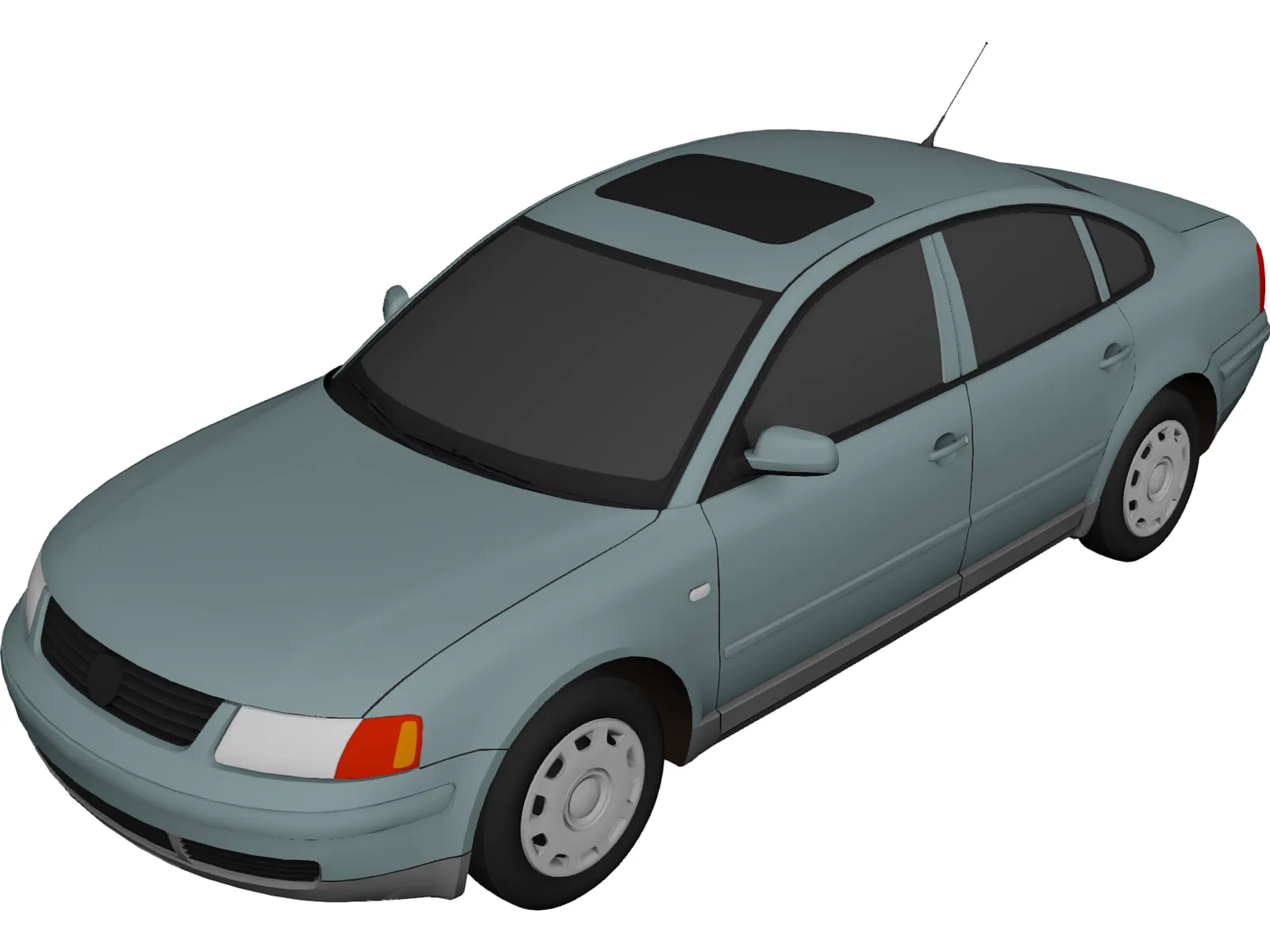Volkswagen Passat (1999) 3D Model main preview