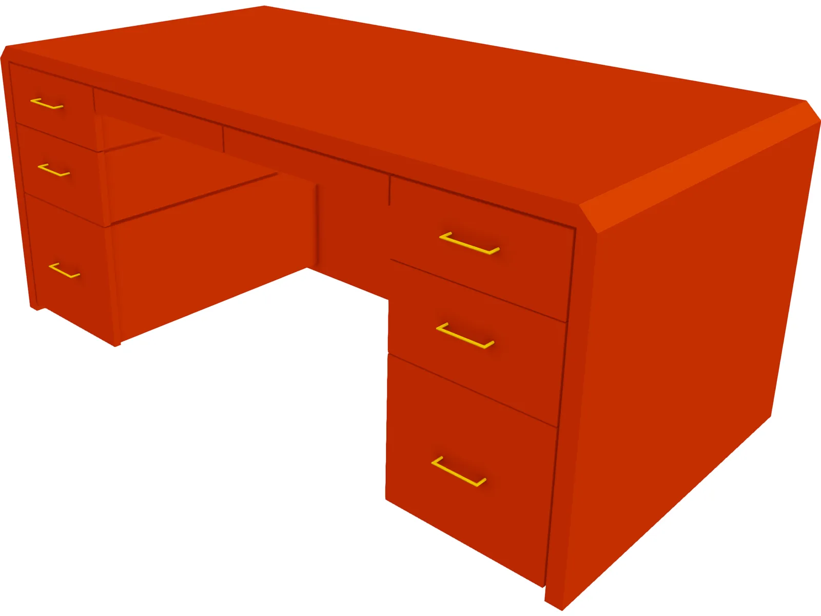 Desk 3D Model main preview