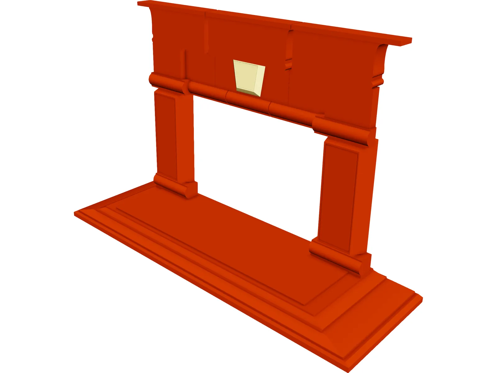 Fireplace 3D Model main preview