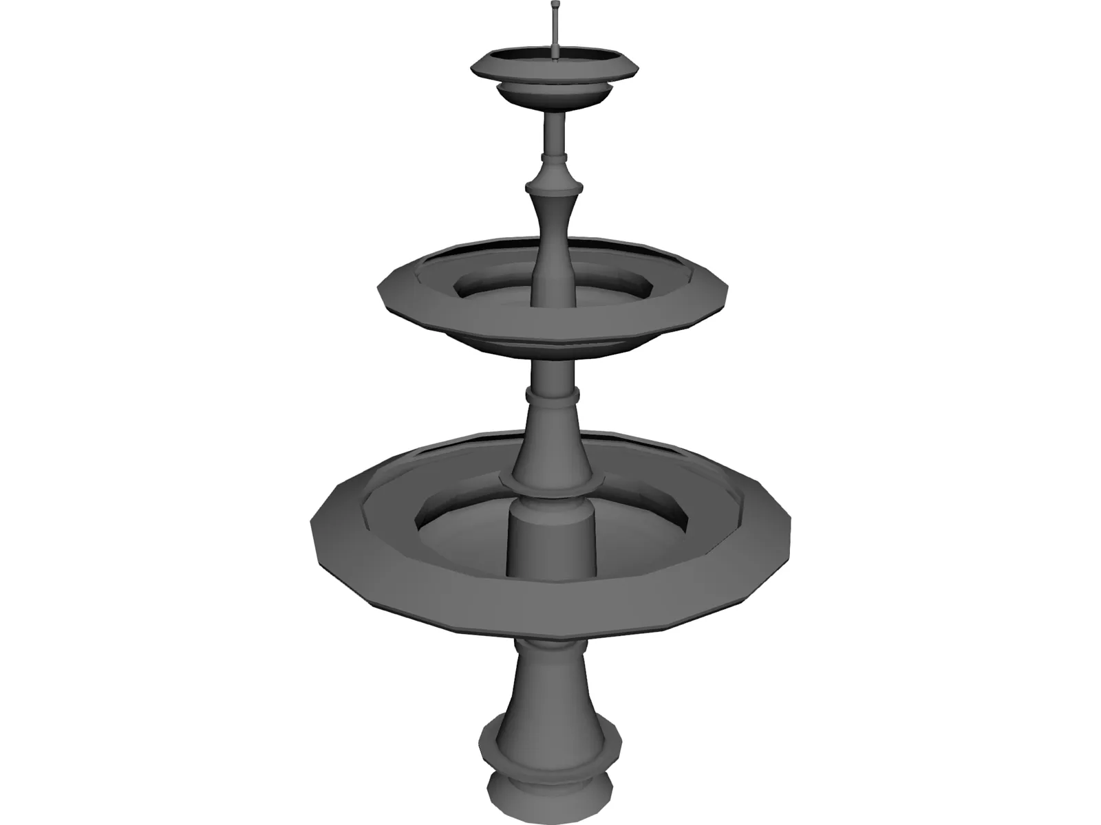 Fountain 3D Model main preview