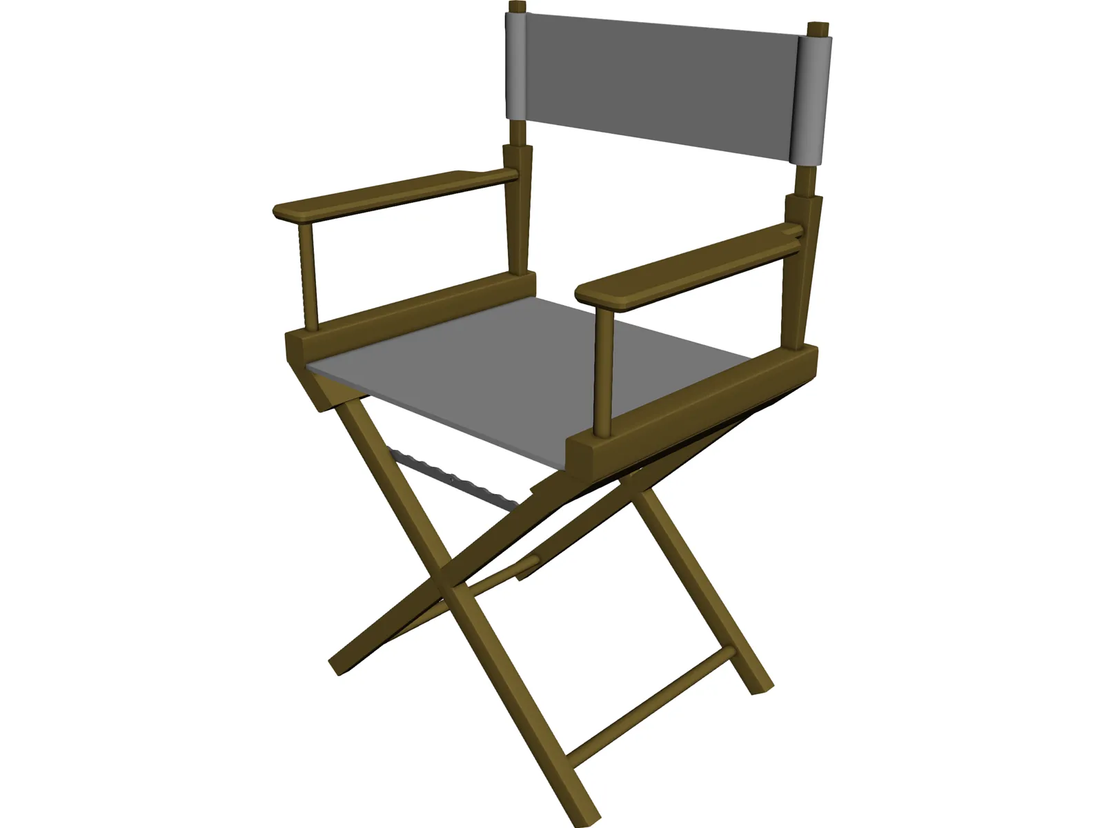 Chair Directors 3D Model main preview
