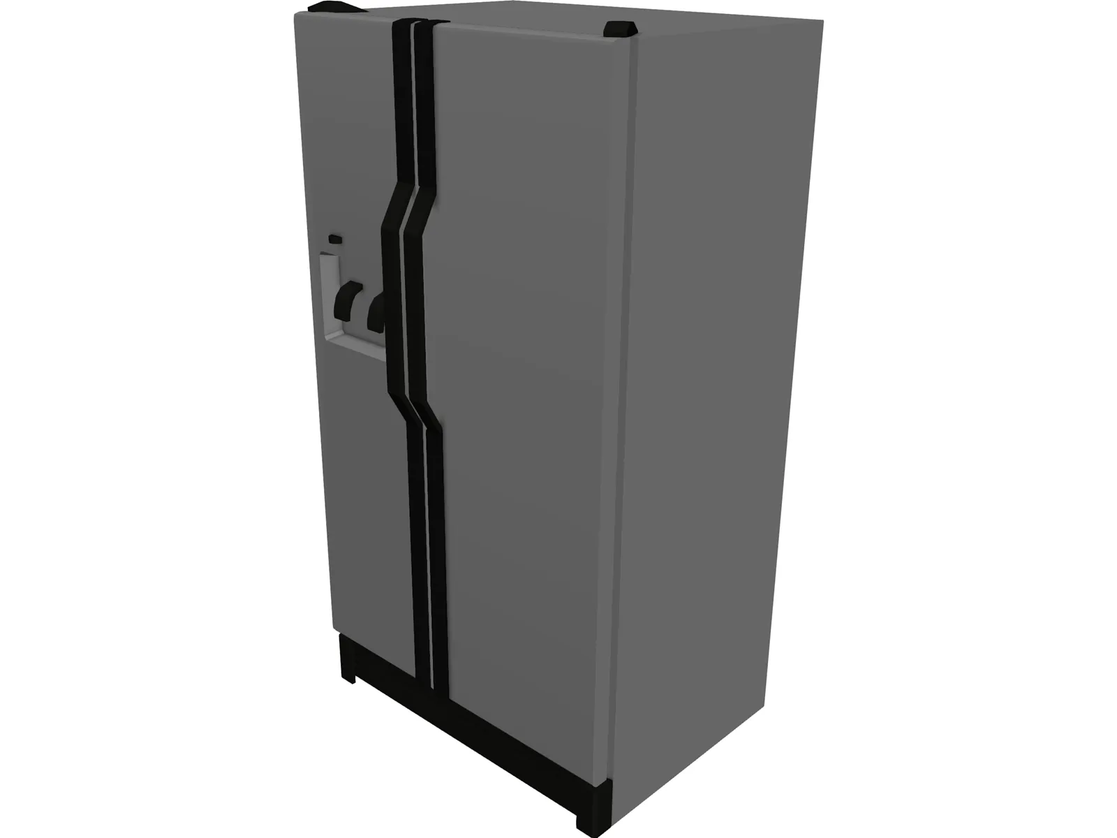 Refrigerator 3D Model main preview
