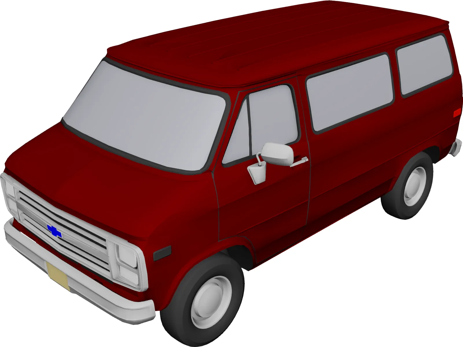 Chevrolet Van (1985) 3D Model main preview