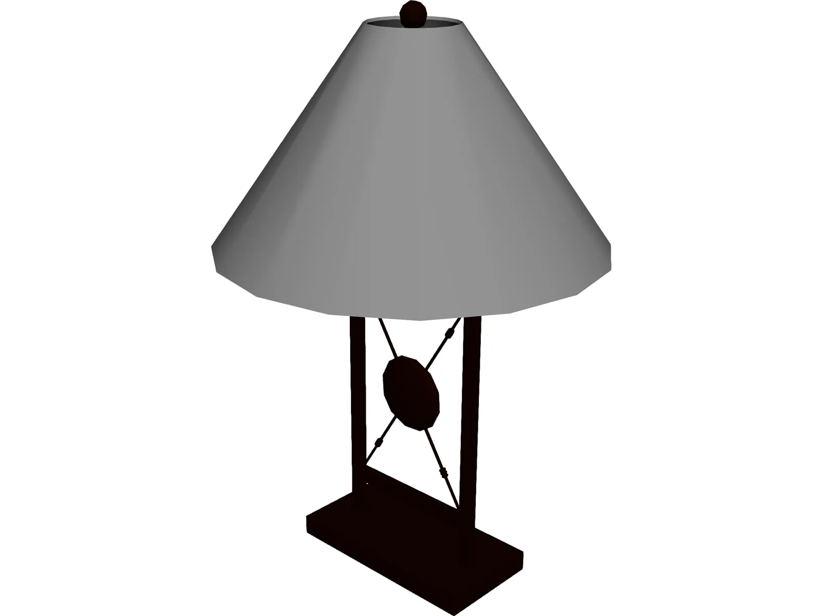 Lamp Table 3D Model main preview