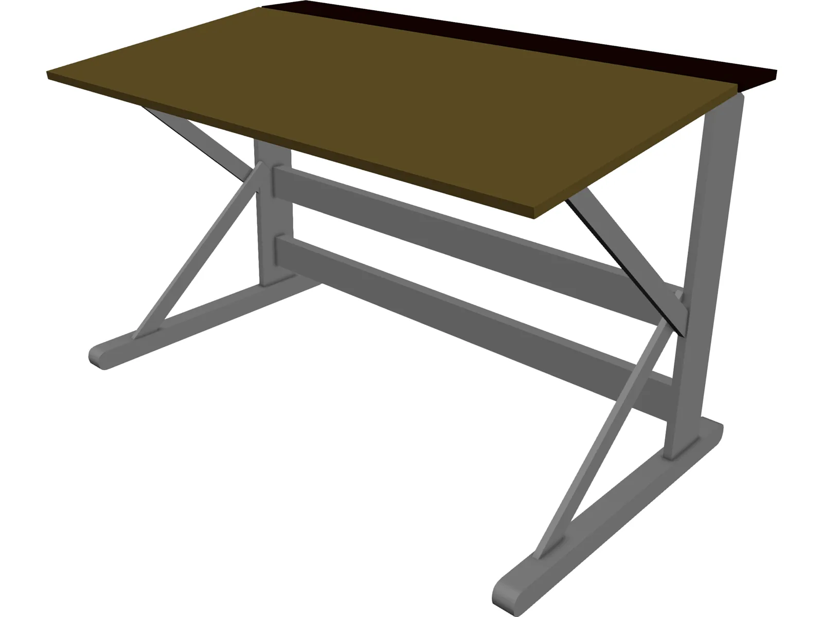 Desk 3D Model main preview