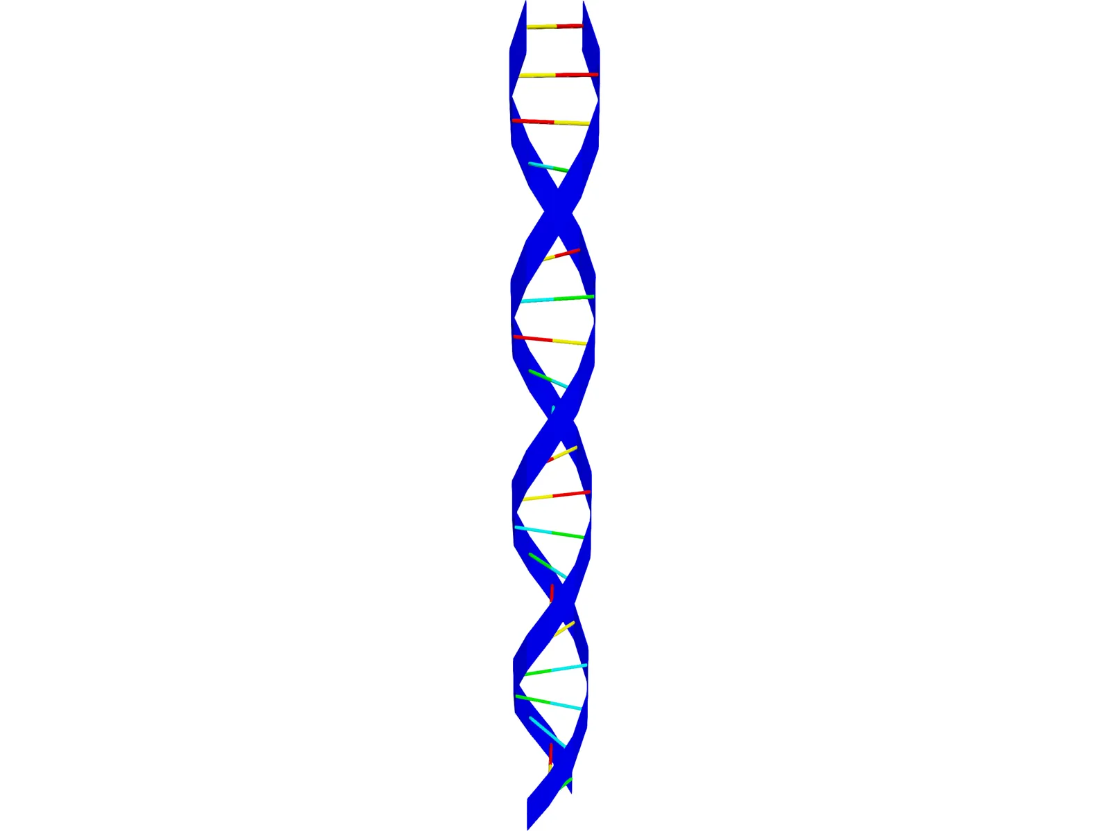 DNA Strand 3D Model main preview