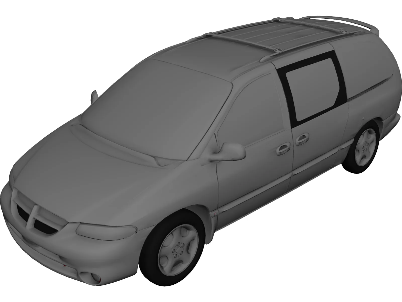 Dodge Caravan (1999) 3D Model main preview