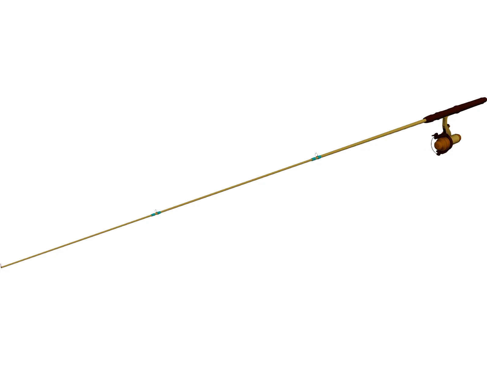 Fishing Pole 3D Model main preview