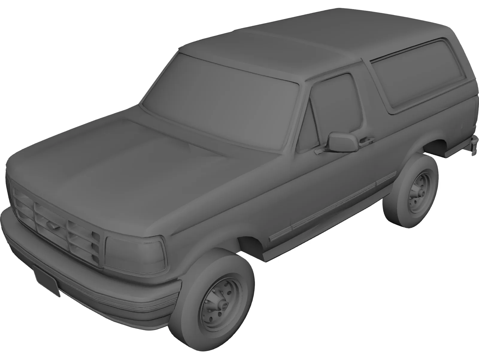 Ford Bronco (1995) 3D Model main preview